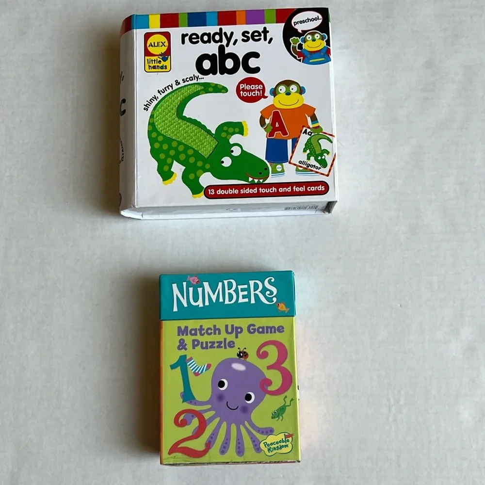 Alex ABC Cards & Numbers Match Game EUC - Picture 2 of 8